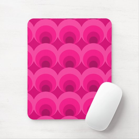 Retro Inspiriert rosa Mousepad (Mit Mouse)