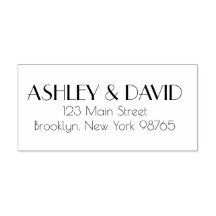 Retro-Inspiriert Rücksendeadresse Briefmarke