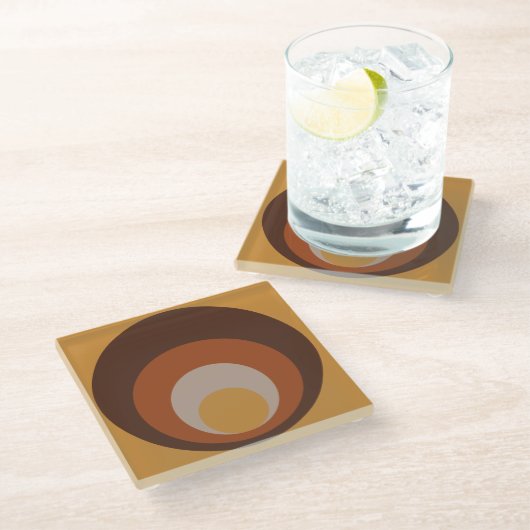 Retro inspiriert Untersetzer (Schrägansicht)