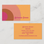 Retro Inspiriert Visitenkarte (Vorne/Hinten)