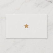 Retro Inspiriert Writer Business Card Visitenkarte (Rückseite)