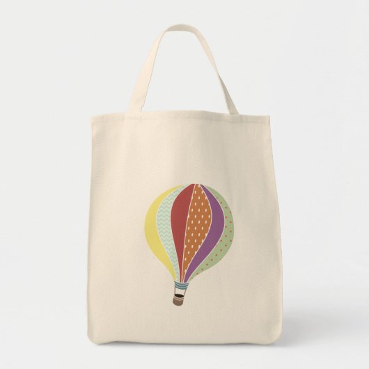Retro inspirierte Heißluft-Ballon-Tasche Tragetasche (Vorne)
