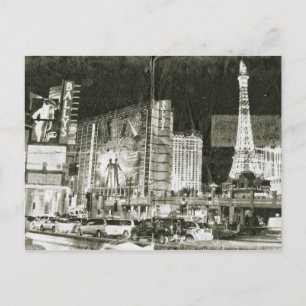 Retro inspirierte Las Vegas Postkarte