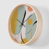 Retro-inspirierte moderne abstrakte Wanduhr (Winkel)