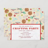 Retro-Inspirierte Party Einladung (Vorne/Hinten)