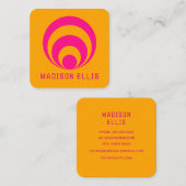 Retro-inspirierte Visitenkarte (Vorne/Hinten)