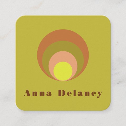 Retro-Inspirierte Visitenkarte (Vorderseite)