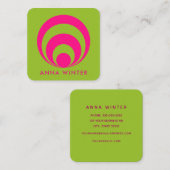 Retro-inspirierte Visitenkarte (Vorne/Hinten)