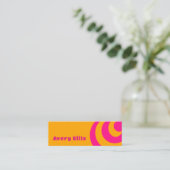 Retro-inspirierte Visitenkarte (Stehend Vorderseite)