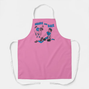 Retro inspirierter Tune Tote "Shake and Bake" Apro Schürze