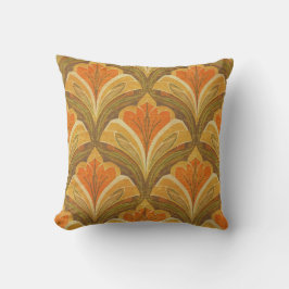 Retro-inspiriertes Blumenkissen Kissen