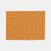 Retro-Inspiriertes Muster Fleecedecke (Vorderseite (Horizontal))