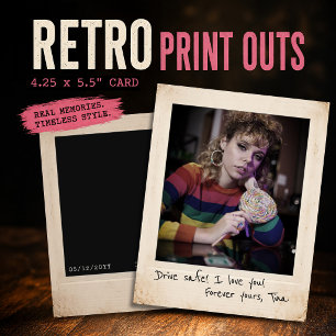 Retro-Instant-Ausdrucks, 80er Jahre Benutzerdefini