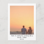 Retro Instant Foto Namen benutzerdefinierte Hochze Postkarte (Vorderseite)