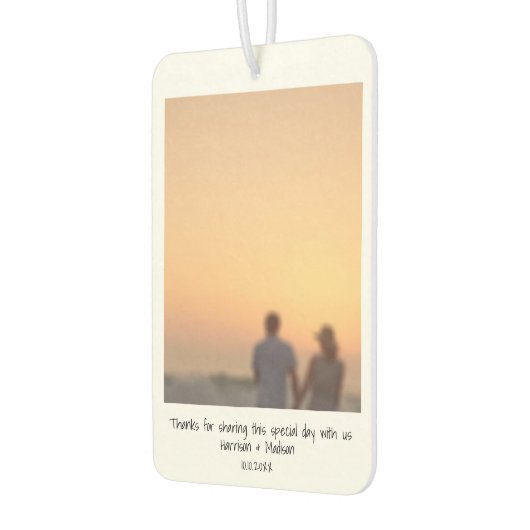 Retro Instant Foto Namen Braut Brauchtum Gefallen Autolufterfrischer (Links)