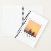 Retro Instant Foto Pärchen Freundesnamen benutzerd Notizblock (Innen)