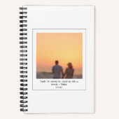 Retro Instant Foto Pärchen Freundesnamen benutzerd Notizblock (Vorderseite)