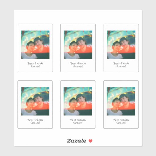 Retro Instant Foto Sticker (Blatt)