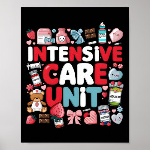Retro Intensivstation Krankenpfleger Tech Valentin Poster