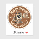 Retro-Internetkultur "Verzögerung mit Stil" Gesche Aufkleber (Blatt)