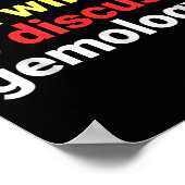 Retro Introverted But Gemology Lover Funny  Poster (Ecke)