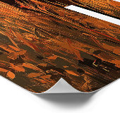 Retro Iowa Patriotic Spirit - Ameriana Herzland Poster (Ecke)