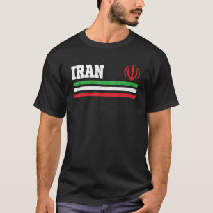 Retro iranische Pride-Nationalflagge des Iran T-Shirt