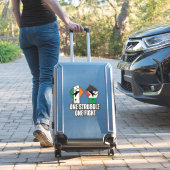 Retro Ireland Palestina Solidarity Fist Revolution Aufkleber (Koffer Insitu)