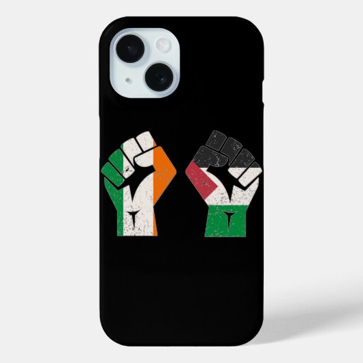 Retro Ireland Palestina Solidarity Fist Revolution Case-Mate iPhone Hülle (Rückseite)
