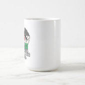 Retro Ireland Palestina Solidarity Fist Revolution Kaffeetasse (Mittel)