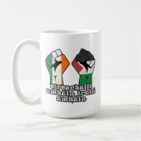 Retro Ireland Palestina Solidarity Fist Revolution