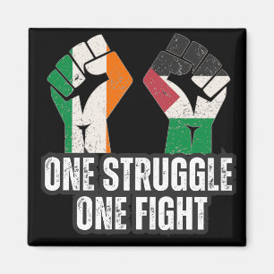 Retro Ireland Palestina Solidarity Fist Revolution Magnet