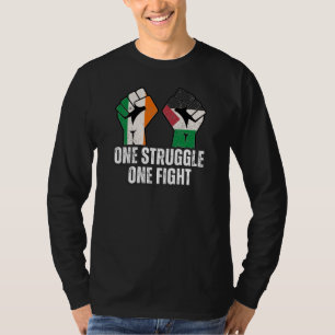 Retro Ireland Palestina Solidarity Fist Revolution T-Shirt