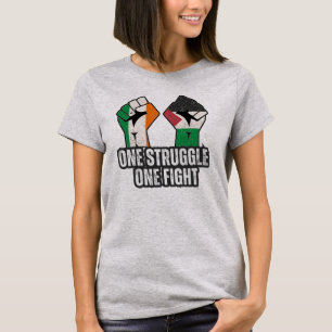 Retro Ireland Palestina Solidarity Fist Revolution T-Shirt
