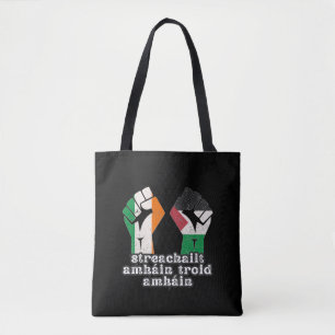 Retro Ireland Palestina Solidarity Fist Revolution Tasche