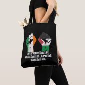 Retro Ireland Palestina Solidarity Fist Revolution Tasche (Von Nahem)