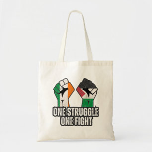 Retro Ireland Palestina Solidarity Fist Revolution Tragetasche