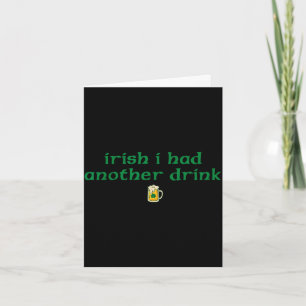 Retro irisch hatte ein weiteres lustiges St. Patri Karte