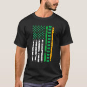 Retro Irish American Flag Distressed Flag St Patri T-Shirt (Vorderseite)