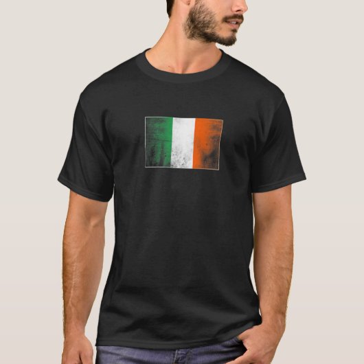 Retro Irish flag St Patricks' day Patriotic Irishm T-Shirt (Vorderseite)
