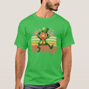 Retro Irish Leprechaun Ireland St Patricks Day T-Shirt
