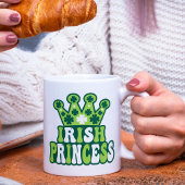 Retro Irish Princess St. Patrick's Day Kaffeetasse