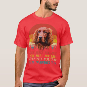 Retro Irish Setter jeden Snack, den Sie machen jed T-Shirt