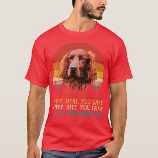 Retro Irish Setter jeden Snack, den Sie machen jed T-Shirt