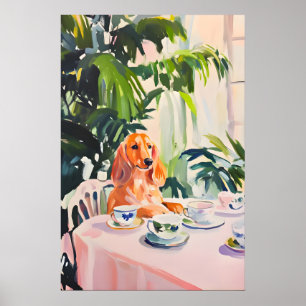 Retro-Irish-Setter-Plakat, Irish Setter Öl Poster