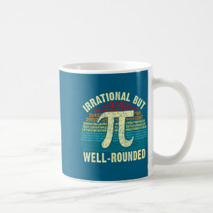 Retro irrational aber abgerundeter Tag Mathe-Freak Kaffeetasse