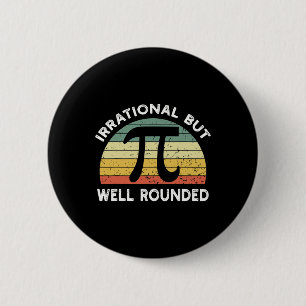 Retro irrational, aber gut gerundet Pi Day Celebra Button