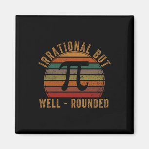 Retro irrational, aber gut gerundet Pi Day Celebra Magnet