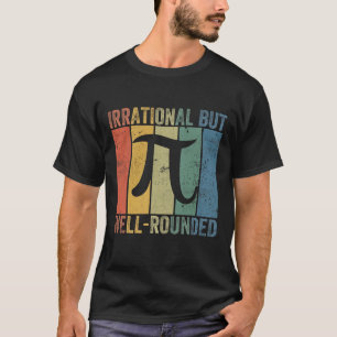 Retro irrational, aber gut gerundet Pi Day Celebra T-Shirt