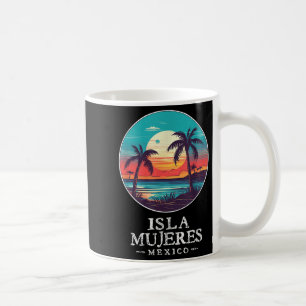 Retro Isla Mujeres Mexiko Strand Sonnenuntergang S Kaffeetasse